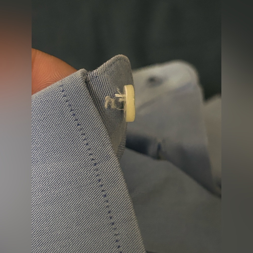 Ermenegildo Zegna French Blue Dress Shirt Men’s 16 41 Neiman Marcus Business - Picture 11 of 13